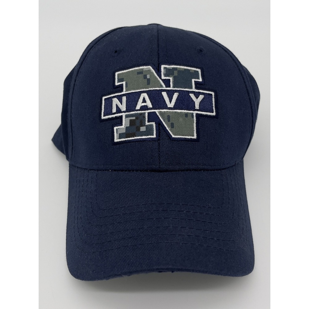 Navy US Naval Academy Hat Mens OSFM‎ Ball Cap Logo Military Americana Patriot